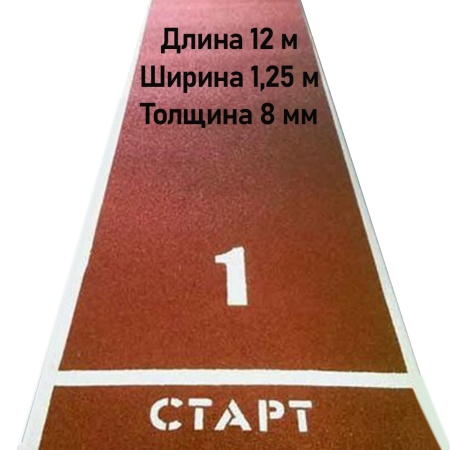 Купить Дорожка для разбега 12 м х 1,25 м. Толщина 8 мм в Новочебоксарске 